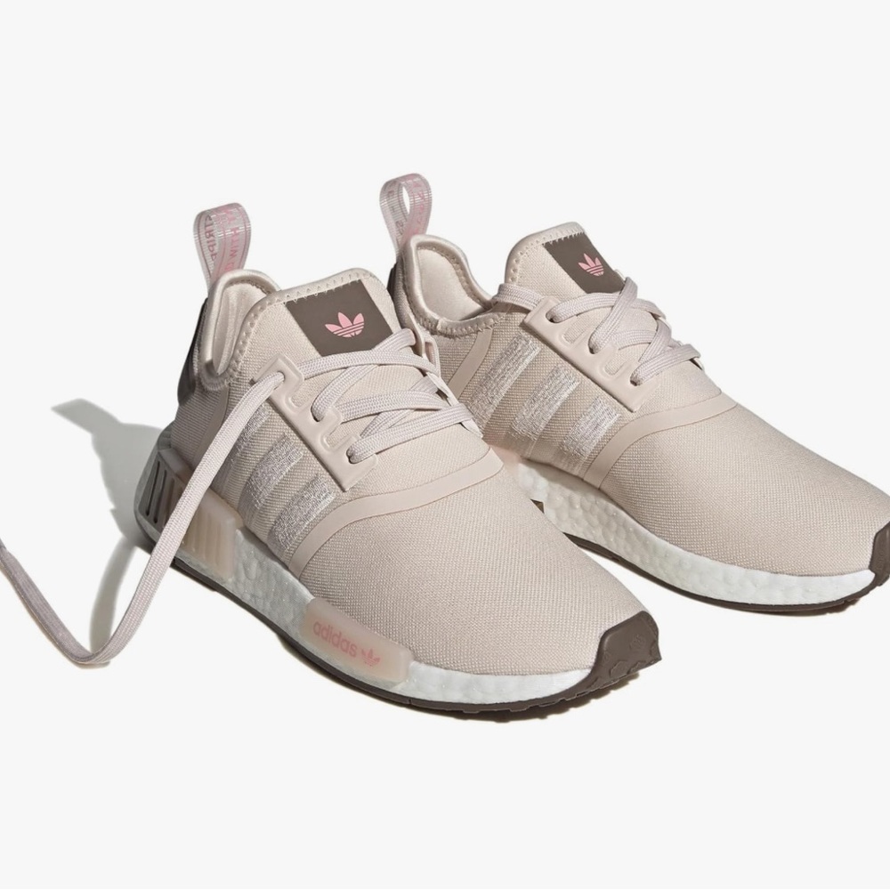 adidas Women’s Athletic Sneakers in Light Pink and Brown Accents